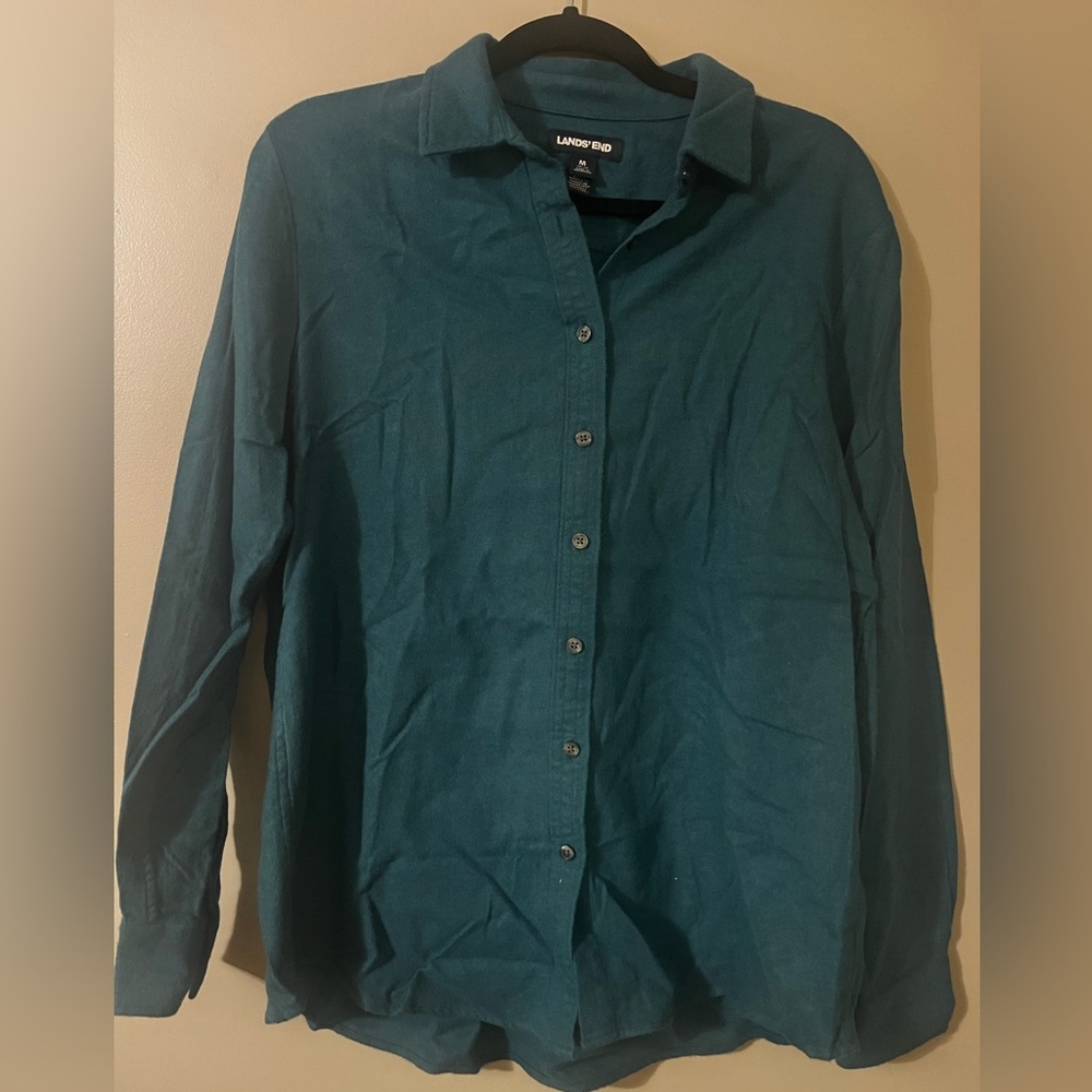 Lands End Button Up Size M